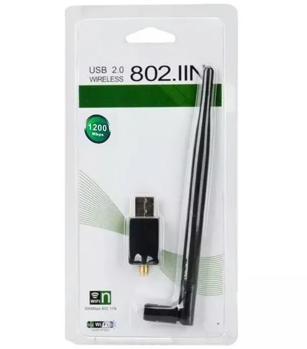 Clique Aqui para Comprar Receptor de Sinal USB Wifi Wireless 802.IN